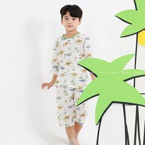 아동복 내복 삐삐롱 무형광 7부 쟈가드 실내복 정글우드