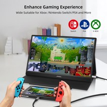 휴대용 모니터 johnwill 15.6 1080p usb typec ips 화면 ps4