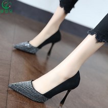 셀럽당 스틸레토힐 여성 가을/봄 펌프스 연회힐 9cm