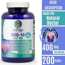 Dr. Valerie Nelson 닥터발레리넬슨 Co Q10 코엔자임큐텐 효능 400mg Non-GMO (200캡슐), 200캡슐, 1개