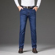 ootj바지 레스코드 봄 가을 남성 코튼 청바지 데님 바지 두꺼운 패션 빅 사이즈 40 42 44 46