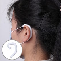 최신 마스크 귀 아플때 보호 실리콘 캡 모던감성, 화이트