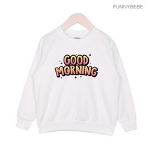 퍼니베베 굿모닝 맨투맨 쭈리 아동 키즈 티셔츠 A068