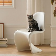 비트라 팬톤체어 편한 인테리어 카페 의자 라운지체어, 스카이