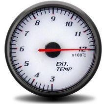 타코메타 타코미터 60mm 타코미터 부스트 진공 수온 오일 온도 프레스 전압 공기 연료 비율 EGT 게이지 블, 07 Ext temp gauge