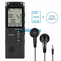 음성 녹음기 8GB/16GB/32GB USB 전문가용 96 시간 딕터폰 WAV MP3 플레이어가 포함된 디지털 오디오 음성 녹음기, CHINA_Black | 32GB