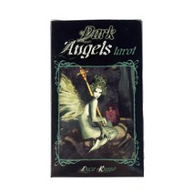 황금 Lenormand 오라클 카드 운세 운세 타로 데크 가족 파티 레저 테이블 게임 PDF 가이드 북, 07 Dark Angels Tarot