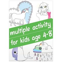 Multiple Activity for kids age 4-8: A Activity Coloring photos Mazes Word Search Sudoku puzzles B... Paperback, Independently Published