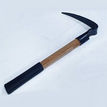 여물 쇠스랑 1발 고무자루 등산 괭이 한발 곡괭이 굉이, 단품, 1개