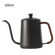 커피포트 드롱기 커피드립퍼 핸드드립주전자 커피머신 350ml600ml 커피 차 주전자 304 스테인레스 스틸 긴 좁은 구즈넥 주둥이 주전자 핸드 드립 주전자 커피 포트 뚜껑, 600ml 02, 협력사