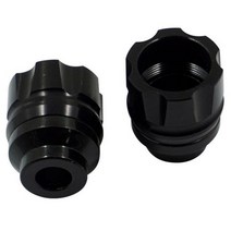 전기자전거개조 허브 모터 부품 체인링 오토바이 스쿠터 프레임 슬라이더 알루미늄 합금 프론트 포크 컵 떨어지는 크러시 보호대 탄소 섬유 액세서리 2 개묶음, black