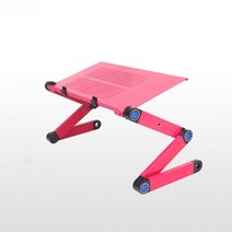 모션데스크 높낮이조절 키다리 서서일하는 책상360 조정 가능한 컴퓨터 P 책상 테이블 알루미늄 휴대용 노, 03 Pink
