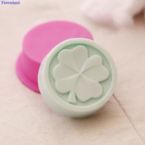 비누만들기 비누키트비누용 3d 실리콘 몰드 둥근 단일 구멍 클로버 패턴 스톰 만들기 용품 DIY 초콜릿 케, 한개옵션0