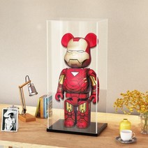 베어브릭 1000 아크릴 진열장 케이스 인테리어 장식장, 두꺼워진 화이트 베이스