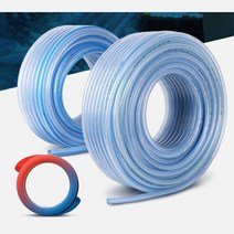 농업용 원예조경 투명연질 수도꼭지 물호스 편사호스 10x90 텃밭물주기, 1개