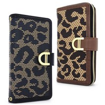 페블 갤럭시S22플러스 5G SM-S906N S22+ 전용 스트랩 호피패턴 넉넉한 카드수납 지퍼 지갑형 다이어리 휴대폰 케이스