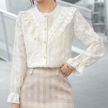 Joyce shop 오래달리기 여성 블라우스 이든 쉬폰 봄 가을