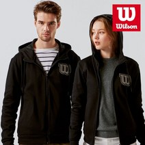 윌슨 공용 기모 후드자켓 1431 블랙