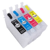 잉크맨 엡손 호환 T133 T138 무한 리필 카트리지 TX129 TX130 TX230W TX235 TX2420W TX430W TX435W TX320F TX325F 무한 잉크 충전, T133 무한 리필 카트리지, 1개