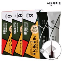 [동성제약] 세븐에이트 새치 염색약 3개+염색도구, 5호 진한밤색/단일상품