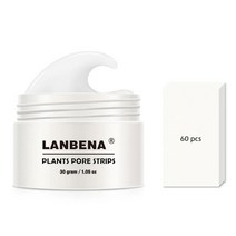 블랙헤드 녹이기 턱화이트헤드 피부과 코피지냄새 랑베나 30g 제거 마스크팩과 조직팩 60장, 중국., 1set
