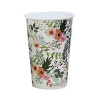 로앤그린 투고팩 플라워 종이컵 390ml(13온스), 1개입, 150개