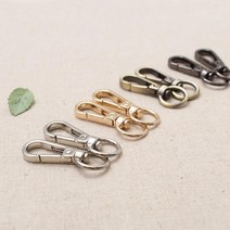 짱패브릭 (2개)11미리가방연결고리, 골드