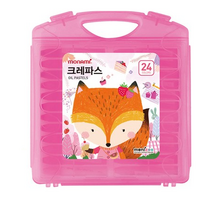 모나미 모니주 크레파스 여, 24색, 3개