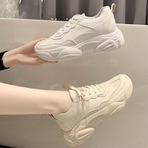 여성 6cm 키높이 어글리 스니커즈 심플 착화감 여행룩 패션 여성단화 여자단화 여성화