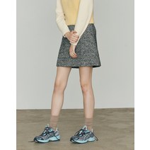 21FW 블랙 멜란지 울혼방 트위드스커트 HSSK1DH81BK