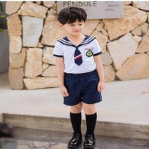 성가대복 성가대가운 찬양 초등학생을 위한 어린이 한국 학교 유니폼 정장 유치원 소년 소녀 티셔츠 네이비 스커트 선원 복장 코러스 의상교복 AliExpress, boys set+110cm height