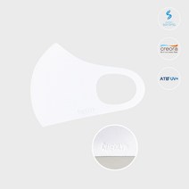 큐클리프 친환경 다회용 마스크 - 화이트, L