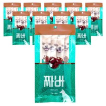 짜바 짜먹는 강아지간식 유산균 소고기맛 4p, 10개