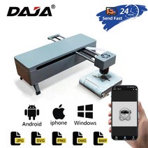 소형레이저각인기 레이저마킹기 레이저각인기 daja 레이저 조각기 휴대용 소형 와이파이 cnc 조각기 스테인레스 스틸 금속 옻칠 나무 가죽 레이저 diy 프린터 기계, 유럽 ​​연합, 레이저 액세서리