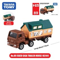 모형트레일러 다이캐스트 다카라 토미 1/64 ISUZU GIGA 트레일러 하우스 금속 다이 캐스트 차량 장난감 자, 01 No.89 102441