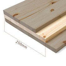 [셀프벨] 원목 집성판재 레드파인 선반, 1개, 18T 약250 x 600mm