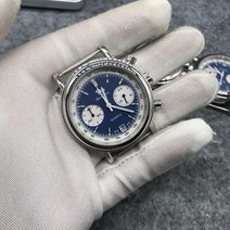 40대 메탈 다이버 클래식 레트로 파일럿 시계 크로노그래프 일본 쿼츠 무브먼트 팬더 손목 야광 캘