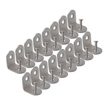 코너 중괄호 20mmx20mm 스테인레스 스틸 브레이스 코너 스틸 공동 직각 브래킷 패스너 나사 16 개 조각, 보여진 바와 같이, 하나