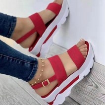 샌들 여성 플랫폼 여름 신발 하이힐 Mujer 경량 웨지 힐 년 신상품