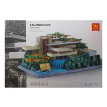 폴링워터 블록 건축물 블럭 1220pcs