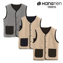 행텐 주니어 남아 리버시블 패딩 조끼-PI8N071480169