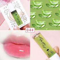립글로즈 립틴트 립밤 립라이너 잘 지워지지 않는 착색 타투 립스틱 틴트 6 색 롤온 과일 오일 립 오일 모이스춰 라이징 미러 투명 립 오일 롱래스팅 하이드레이팅 립글로스 화장품, WHITE 04 ALOE