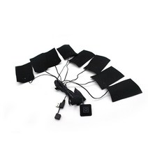 5/6/8 in 1 Foldable Clothes Heater Pad 4565 USB Electric Heating Sheet Mat Warmer For Vest Jacket Co, [03] 8 in 1 Heating Pad, 1개