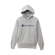 챔피온 재팬 C3-Q107 남성 후드 맨투맨 티셔츠 긴소매 브러시드 안감 클래식 스크립트 로고 프린트
