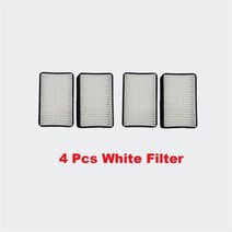 호환용 2 구멍 공기 필터 폭스 바겐 비틀 5 6 아우디 3 8 좌석 자동차 외부 공조기필터, 4 Pcs White Filter