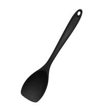 조리 도구 실리콘 내열성 실리콘 스푼 주걱 bakeware기구 핸들 스크레이퍼 교반 Scooping 혼합 조리기구 도, 01 Black, 01 Black