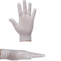 땀흡수 얇은 면장갑 극세사 속장갑 흰색 5매입