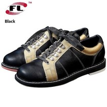 남성용 가죽 볼링화 오른손 미끄럼방지 스니커즈 레이스업 실내화 볼링 신발 3847