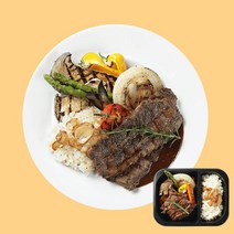 푸드팜 [푸드팜]_고단백 도시락_비프스테이크 &갈릭라이스_374g_P033, 단품없음