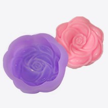 올댓허브 신장미 70g 까멜리아 몰드 비누 실리콘 몰드, 1개